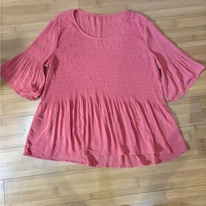 Elegant Coral Blouse for Women